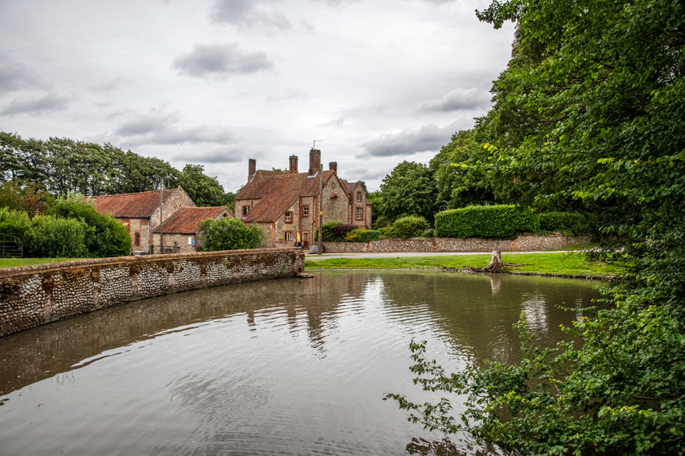 Parking by the pond